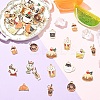 48Pcs 12 Styles Eco-Friendly Zinc Alloy Pendants ENAM-YW0009-91-4