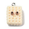 Cookies Theme Imitation Food Resin Pendants RESI-B021-02C-05-1