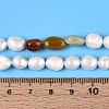 Natural Carnelian Nuggets & Natural Cultured Freshwater Pearl Beads Strands PEAR-N023-01A-03-5