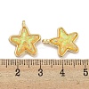 Translucent Resin Pendants KK-M291-24F-3