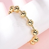 Brass Round Beads Slider Bracelets for Women LS-BJEW-D357-06A-G-1