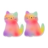 Opaque Acrylic Pendants BACR-D002-11B-02-1