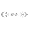 Preciosa® MAXIMA Crystal Sew-On Cups X-PRC-SD18-00030-G-6