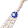 Handmade Lampwork Turkish Blue Evil Eye Pendant Decorations HJEW-JM02285-02-3