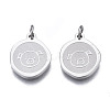 Non-Tarnish 304 Stainless Steel Charms STAS-N097-223P-1