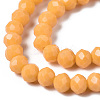 Opaque Solid Color Glass Beads Strands EGLA-A034-P2mm-D21-3