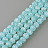 Synthetic Crackle Quartz Beads Strands X-GLAA-S134-8mm-11-2