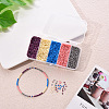 90G 5 Colors 12/0 Baking Paint Glass Seed Beads SEED-YW0001-14A-6