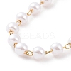Round Plastic Imitation Pearl Beaded Bracelets BJEW-E054-08G-3