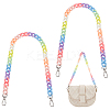 Rainbow Color Acrylic Curb Chain Bag Strap FIND-WH0143-47A-1