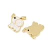 Brass Micro Pave Cubic Zirconia Pendants KK-F908-20G-2