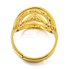Ring with Lotus 304 Stainless Steel Adjustable Rings LS-RJEW-G306-04G-3