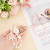 2Pcs 2 Style Resin Beaded Mobile Phone Lanyard Wrist Strap HJEW-GF0001-36-3