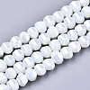 Electroplate Glass Beads Strands EGLA-S194-01A-A08-1