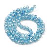 Spray Painted Imitation Jade Glass Beads Strands GLAA-P058-01B-02-2