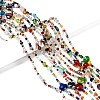 Mixed Electroplate Glass Beads Strands EGLA-A003-01-6