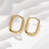 Ion Plating(IP) 304 Stainless Steel Oval Hoop Earrings X-EJEW-M218-02A-G-4