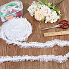 10M Cotton Mesh Pleated Elastic Lace Ribbon OCOR-DR0001-06-4