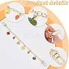 Autumn Theme Leaf & Pumpkin Alloy Enamel Bag Handles FIND-PH0009-21-5
