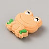 Frog Food Grade Eco-Friendly Silicone Focal Beads LS-SIL-WH0006-29G-2