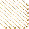Beebeecraft 12Pcs 2mm 304 Stainless Steel Rolo Chain Necklaces for Men Women NJEW-BBC0001-01-1