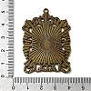 Rectangle Tibetan Style Alloy Big Pendant Cabochon Settings X-PALLOY-K109-77AB-NR-3