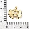 Brass Micro Pave Cubic Zirconia Pendants KK-P336-18G-01-3