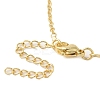 Brass Micro Pave Clear Cubic Zirconia Girls and boys Pendant Necklaces for Valentine's Day NJEW-K381-01B-G-3