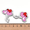 Printed Wood Pendants WOOD-T032-04L-3