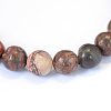 Natural Picasso Stone/Picasso Jasper Beads Strands LS-G-E334-8mm-10-2