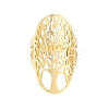 304 Stainless Steel Hollow Tree of Life Adjustable Rings for Women RJEW-Z045-02G-2