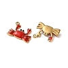 304 Stainless Steel Enamel Pendants STAS-B100-12G-2