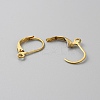 Brass Leverback Earring Findings KK-WH0044-142D-G-2