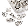 50Pcs 10 Styles Tibetan Style Alloy Pendants FIND-FP0001-29-3