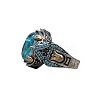 Oval Alloy with Glass Finger Rings FS-WG0E890-04-5