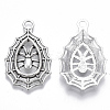 Tibetan Style Alloy Pendants X-TIBE-N010-13AS-RS-2