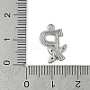 Brass Crystal Rhinestone Letter Links Connector Charms KK-S395-06P-P-3