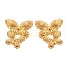 304 Stainless Steel Studs Earrings for Women LS-EJEW-K306-24G-4