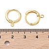 SHEGRACE Brass Leverback Earring Findings XGR0016G-71G-3