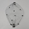 Nylon Fascinator Mesh Face Veil OHAR-WH0034-09B-01-2