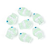 Transparent Glass and Enamel Beads Strands GLAA-T034-01D-2