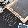 4Pcs 2 Colors 304 Stainless Steel Figaro Chains Necklace NJEW-UN0001-33-4