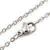 Non-Tarnish 201 Stainless Steel Pendant Necklaces NJEW-H030-07P-3