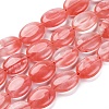 Cherry Quartz Glass Beads Strands G-L605-F02-01-1