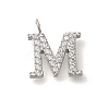 304 Stainless Steel Micro Pave Cubic Zirconia Pendants STAS-H228-06P-M-1