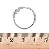 304 Stainless Steel Open Cuff Rings for Women RJEW-A079-12D-P-5