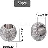 304 Stainless Steel Textured Spacer Beads STAS-UN0005-54-4