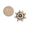 3Pcs 3 Colors Glass Seed Beaded Snowflake Pendants PALLOY-MZ00953-3