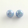 AB Color Plated Acrylic Round Beads SACR-Q109-10mm-M-2