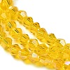 Transparent Electroplate Glass Beads Strands EGLA-A039-T2mm-B22-3